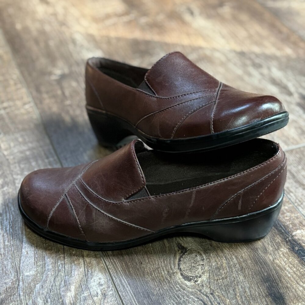 Clarks Bendables Blackberry Slip-On Dark Brown Women's Size 7.5 - Picture 8 of 14